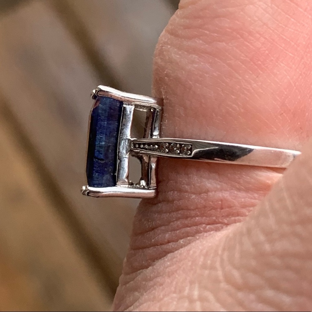 STERLING SILVER BLUE JADEITE - Picture 5 of 6